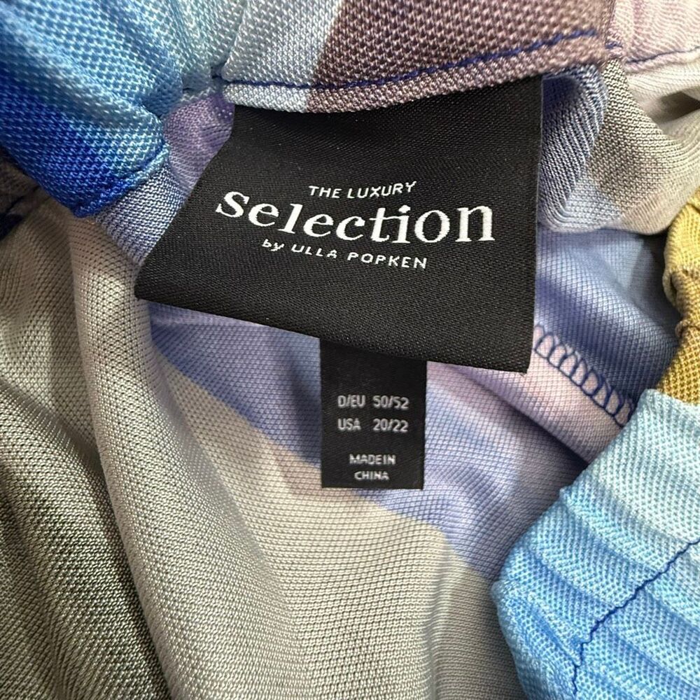 The Luxury Selection by Ulla Popken Wide Leg Jersey Elastic Panel Waist Pockets - Picture 5 of 13